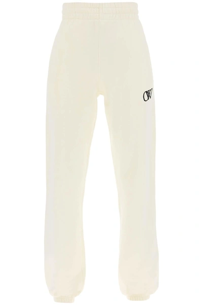 Shop Off-white Off White Joggers With Flocked Logo