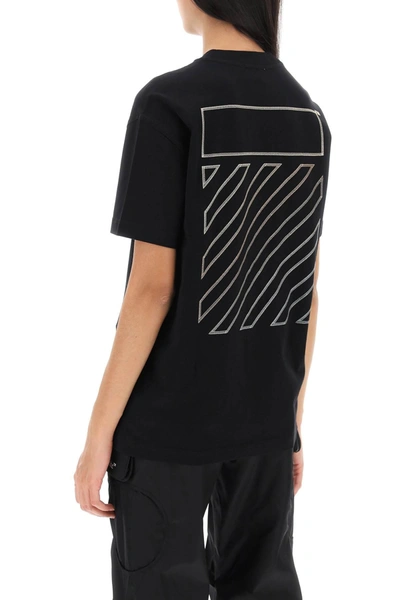 Shop Off-white Off White T Shirt With Back Embroidery