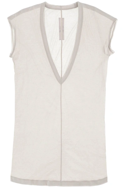 Rick Owens Dylan Maxi T-shirt With V Neck