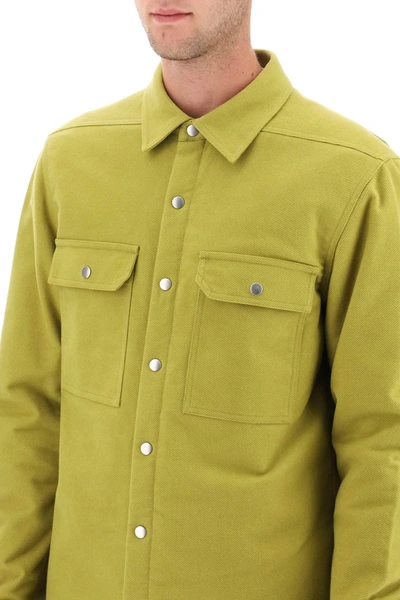 Shop Rick Owens 'luxor' Padded Overshirt