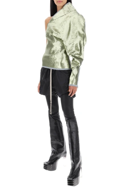 Rick Owens Sequined One-shoulder Top