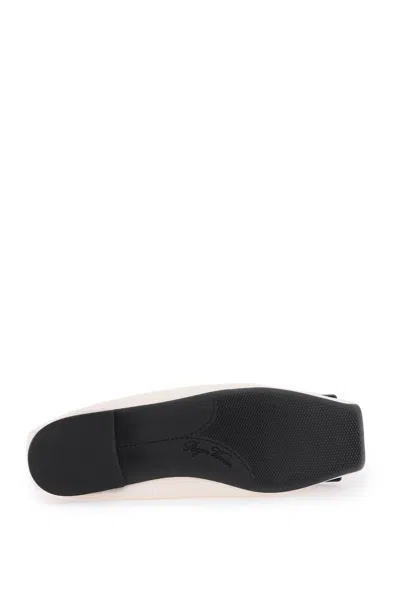 Shop Roger Vivier Viv' Pockette Nappa Leather Ballet Flats With Buckle