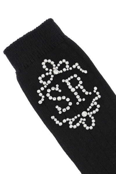 Shop Simone Rocha Sr Socks With Pearls And Crystals