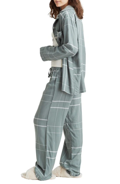 Shop Papinelle Plaid Pajamas In Moss