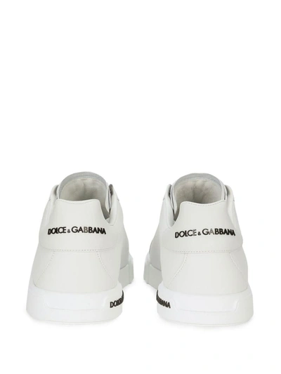 Shop Dolce & Gabbana Sneakers With Logo Print In White