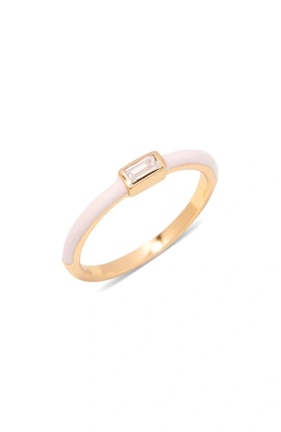 Shop Brook & York Posie Enamel Ring In Gold