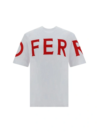 Shop Ferragamo T-shirts In White