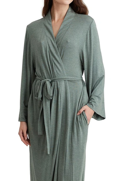 Papinelle Kate Modal Soft Maxi Robe In Deep Moss