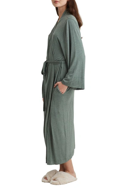 Shop Papinelle Kate Stretch Modal Robe In Deep Moss
