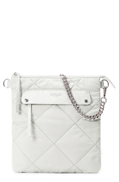 Shop Mz Wallace Madison Quilted Crossbody Bag In Frost