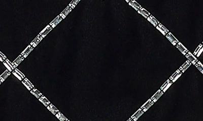 Shop River Island Crystal Embellished Velvet Camisole In Black