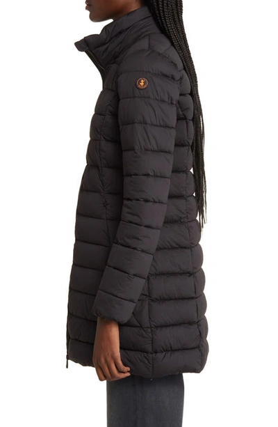 Shop Save The Duck Dorothy Quilted Puffer Coat In Black