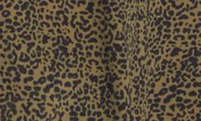 Shop Scotch & Soda Leopard Print Organic Cotton Blend Top In Leopard Spot Green