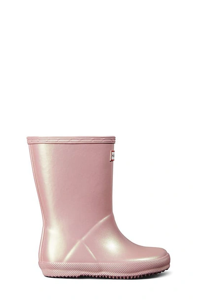 Shop Hunter First Classic Nebula Waterproof Rain Boot In Bella / Pink