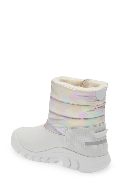 Shop Hunter Kids' Intrepid Waterproof Snow Boot In Patter Grey/ Rainbow