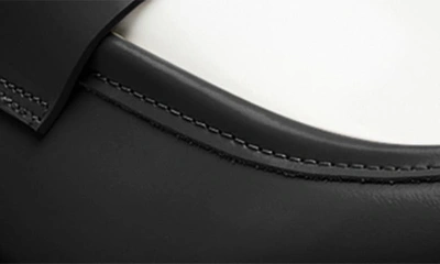 Shop Stuart Weitzman Palmer Bold Loafer In Black/ White