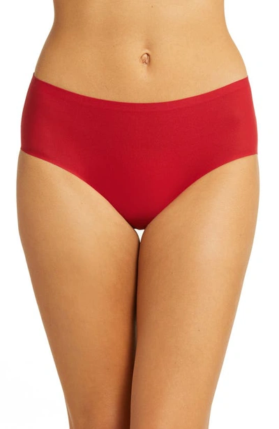 Shop Chantelle Lingerie Soft Stretch Seamless Hipster Panties In Passion Red-me