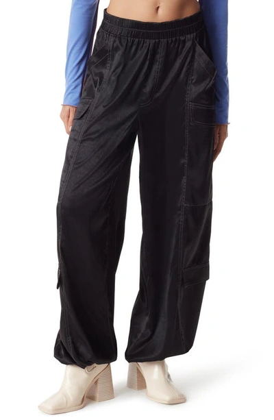 Shop Circus Ny Wide Leg Parachute Pants In Anthracite