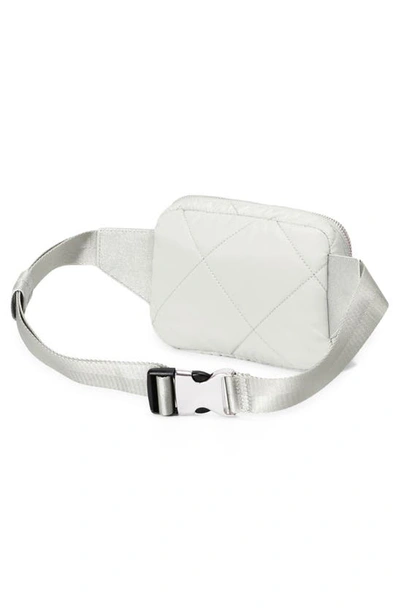 Shop Mz Wallace Madison Quilted Belt Bag In Frost