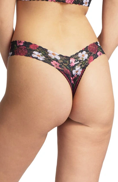 Shop Hanky Panky Print Low Rise Thong In Am I Dreaming Floral Print