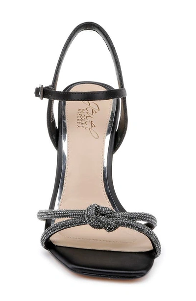 Shop Jewel Badgley Mischka Madison Ankle Strap Sandal In Black