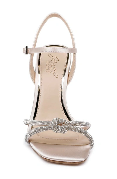 Jewel Badgley Mischka Madison Ankle Strap Sandal In Champagne
