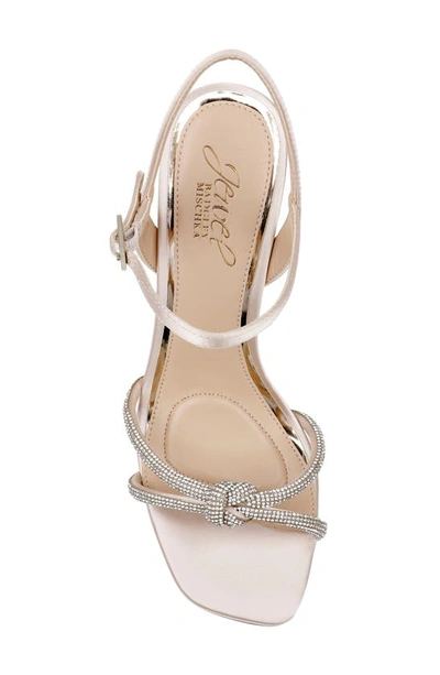 Shop Jewel Badgley Mischka Madison Ankle Strap Sandal In Champagne