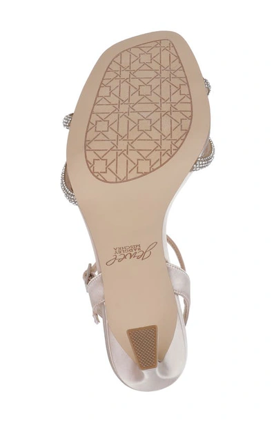 Jewel Badgley Mischka Madison Ankle Strap Sandal In Champagne