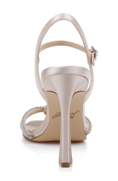 Shop Jewel Badgley Mischka Madison Ankle Strap Sandal In Champagne