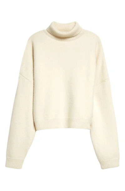 Shop The Row Ezio Merino Wool & Cashmere Turtleneck Sweater In Light Ivory