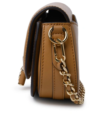 Shop Michael Michael Kors Pale Peanut 'mila' Small Leather Bag In Beige