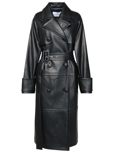Shop Stand Studio 'betty' Black Polyurethane Blend Trench Coat