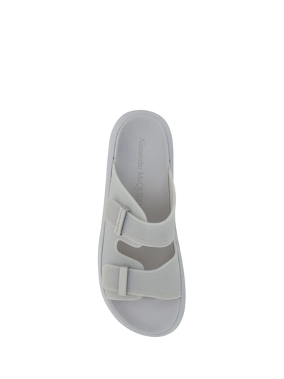 Shop Alexander Mcqueen Sandals In Ash Grey/ash Grey