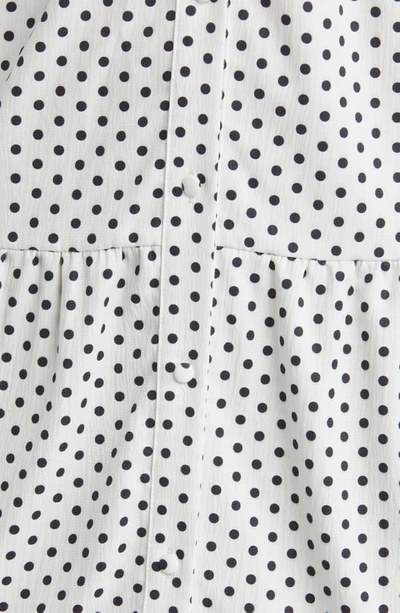 Shop Area Stars Cece Tiered Midi Dress In White Black Dot