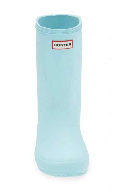 Shop Hunter Kids' First Classic Rain Boot In Flowing Blue
