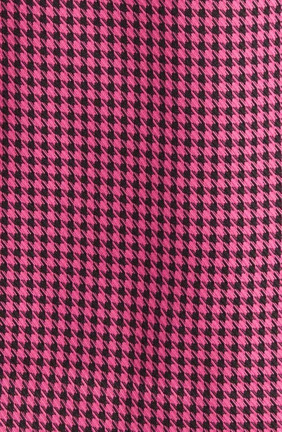 Shop Area Stars Houndstooth Check Long Sleeve Blazer Dress In Pink