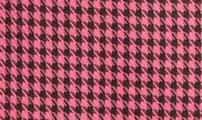 Shop Area Stars Houndstooth Check Long Sleeve Blazer Dress In Pink