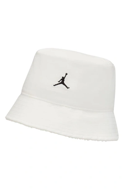 Shop Jordan Apex Cotton Blend Bucket Hat In Sail/ Photon Dust/ Black
