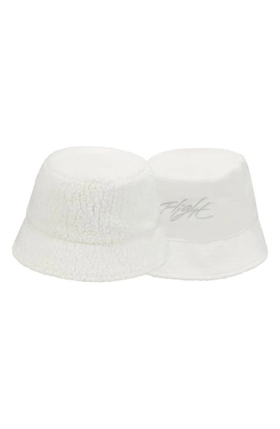 Shop Jordan Apex Cotton Blend Bucket Hat In Sail/ Photon Dust/ Black