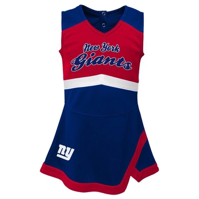 Shop Outerstuff Girls Toddler Royal New York Giants Cheer Captain Dress With Bloomers