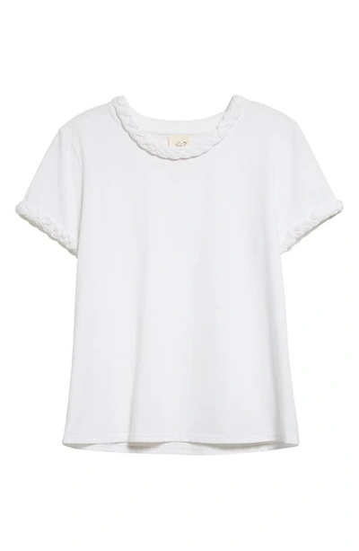 Shop Cinq À Sept Braided Trim T-shirt In White