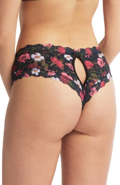 Shop Hanky Panky Floral Open Gusset Lace Panties In Am I Dreaming