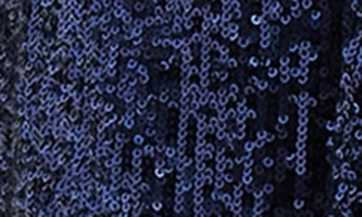 Shop Steve Madden Show Stopper Sequin Duster Jacket In Midnight Blue