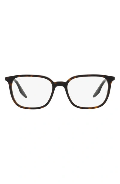 Shop Ray Ban 54mm Square Optical Glasses In Havana