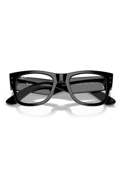 Ray Ban Mega Wayfarer 51mm Square Optical Glasses In Black