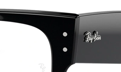 Ray Ban Mega Wayfarer 51mm Square Optical Glasses In Black
