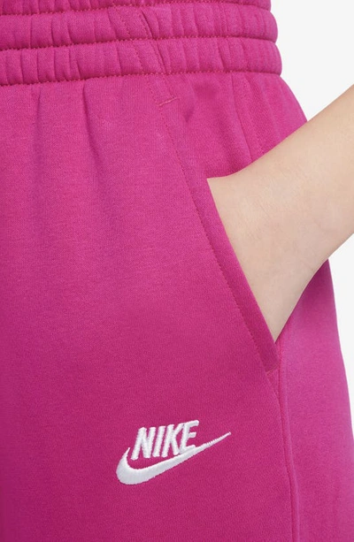 Shop Nike Kids' Sportswear Club Fleece Joggers In Fireberry/ White