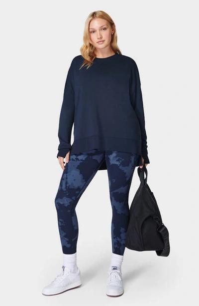 Sweaty Betty After Class Sweatshirt In Navy Blue