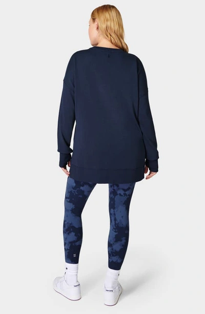 Sweaty Betty After Class Sweatshirt In Navy Blue