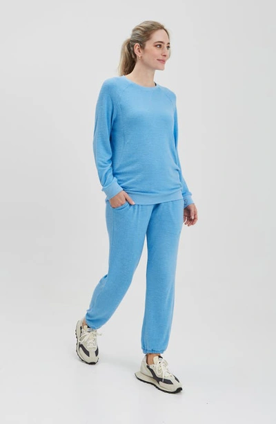 Nom Maternity Nursing Sweatshirt In Bluebell